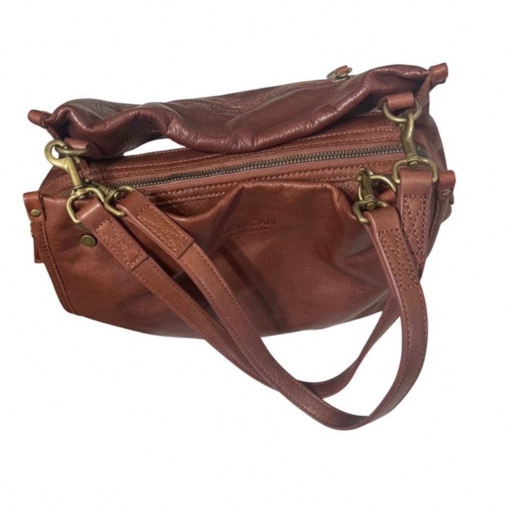 American Leather Co Lenox Satchel Women OS Cordovan Excellent Triple Entry Bag - Picture 9 of 16